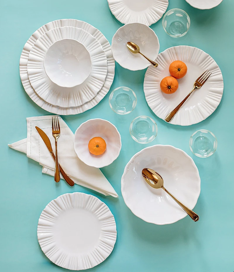 VIETRI Viva by VIETRI Bari White Round Serving Bowl