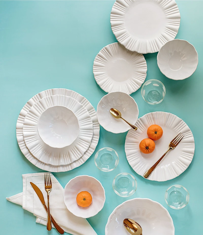 VIETRI Viva by VIETRI Bari White Small Round Platter