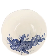 VIETRI Viva by VIETRI Blue Camellia Deep Serving Bowl
