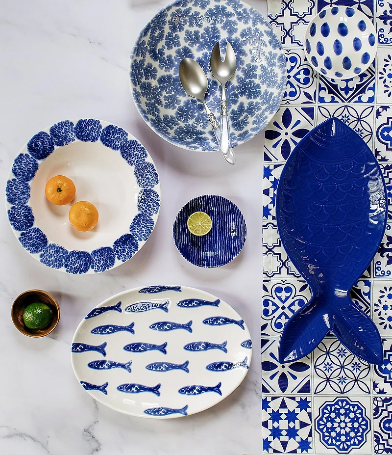 VIETRI Viva by VIETRI Santorini Fish Small Oval Platter