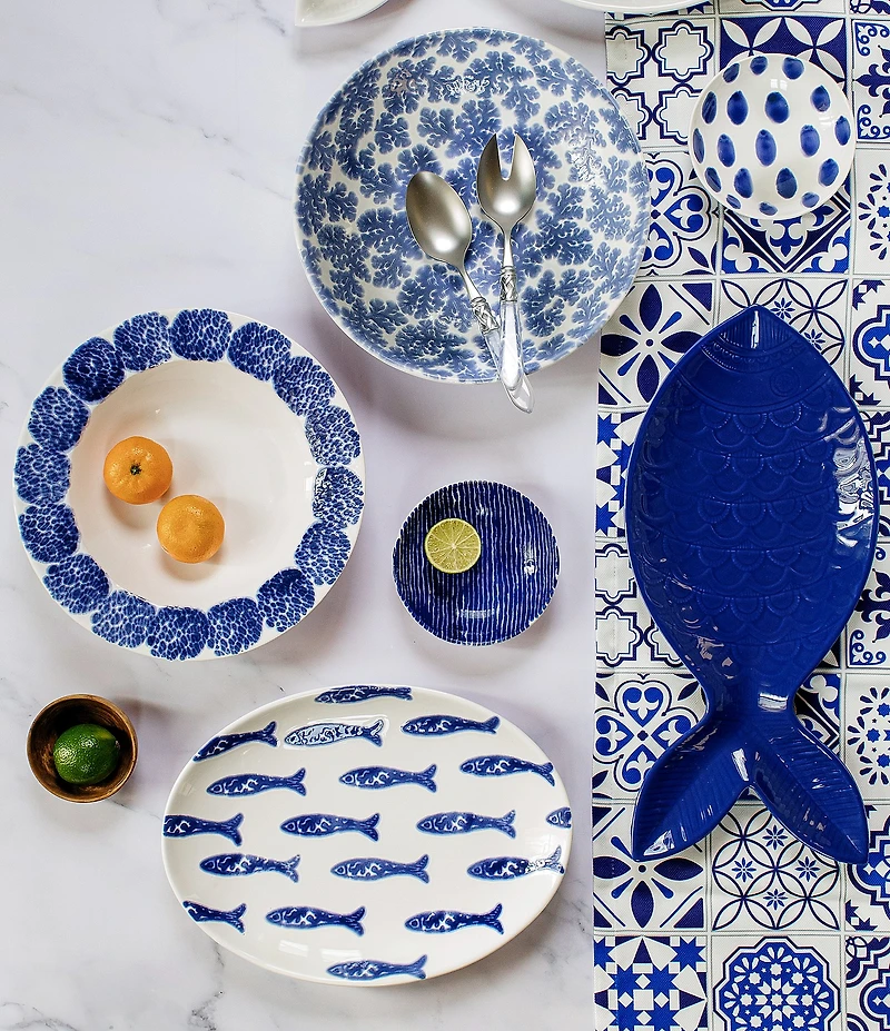 VIETRI Viva by VIETRI Santorini Rimmed Serving Bowl