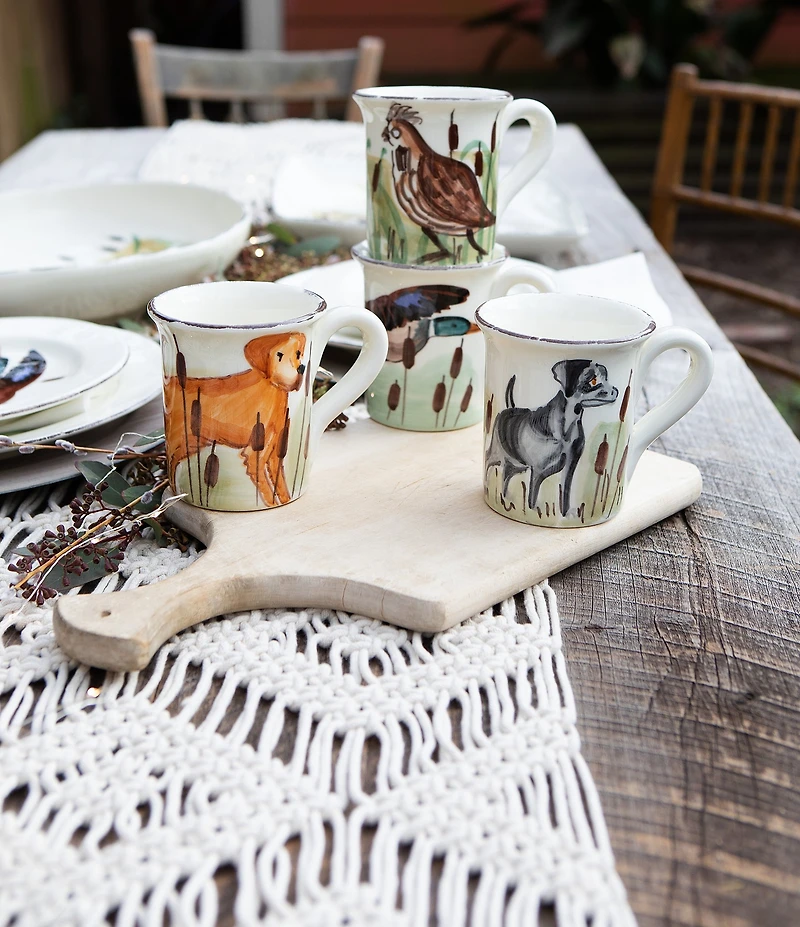 VIETRI Wildlife Assorted Coffee Mugs, Set of 8