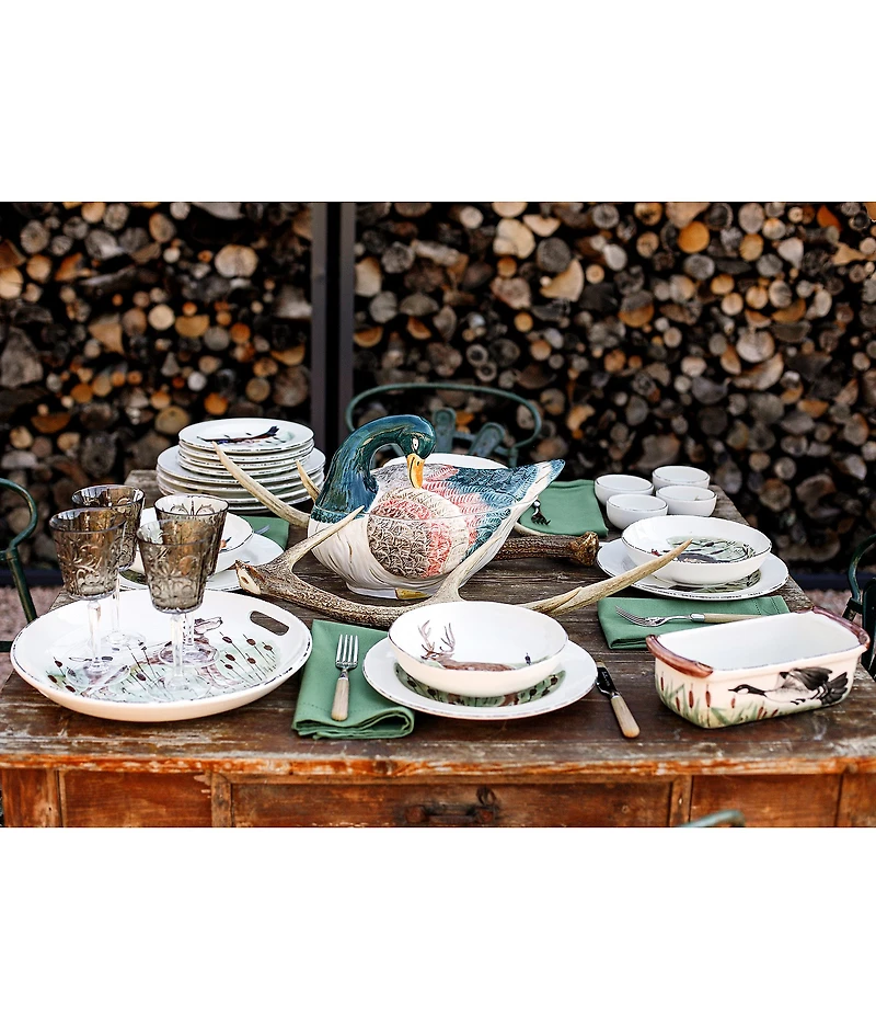 VIETRI Wildlife Assorted Dinner Plates, Set of 8