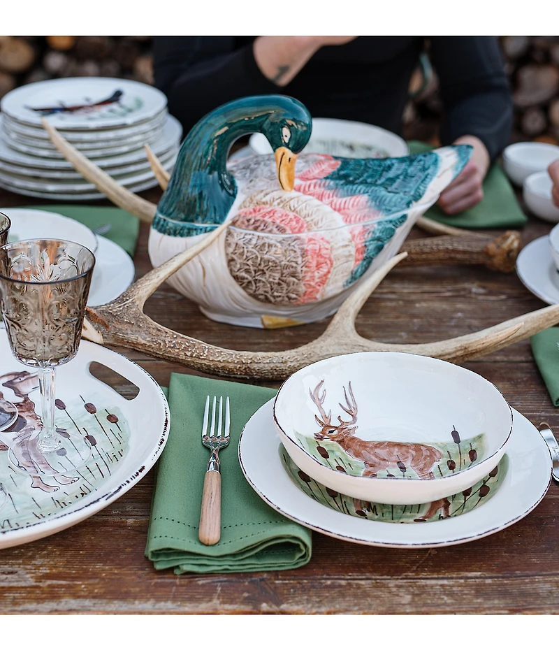 VIETRI Wildlife Assorted Pasta Bowls, Set of 8
