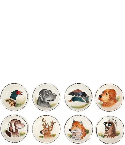 VIETRI Wildlife Assorted Condiment Bowls, Set of 8