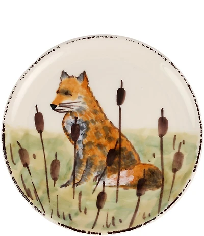 VIETRI Wildlife Fox Canape Plate