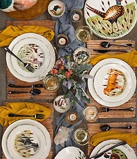 VIETRI Festive Fall Collection Wildlife Hunting Dog Salad Plate