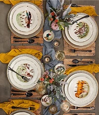 VIETRI Festive Fall Collection Wildlife Mallard Salad Plate
