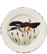 VIETRI Festive Fall Collection Wildlife Mallard Salad Plate