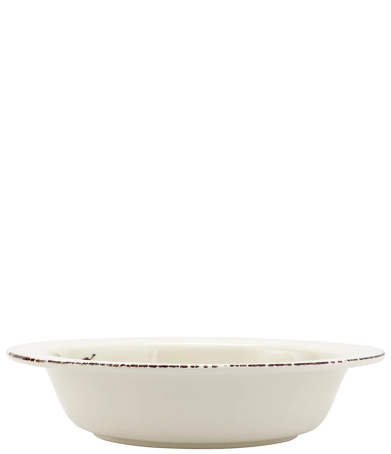 VIETRI Wildlife Pheasant Small Rimmed Oval Bowl