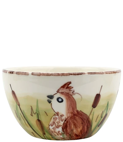 VIETRI Wildlife Quail Cereal Bowl