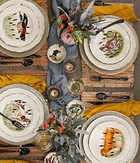 VIETRI Festive Fall Collection Wildlife Quail Salad Plate