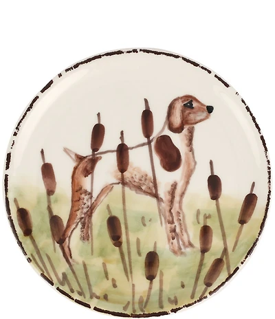 VIETRI Wildlife Spaniel Canape Plate