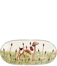 VIETRI Wildlife Spaniel Oval Platter