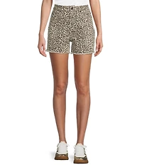 Vigoss High Rise Cheetah Print Cutoff Shorts
