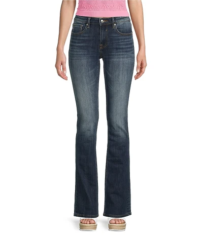 Vigoss Mid Rise Whiskered Bootcut Jeans
