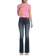 Vigoss Mid Rise Whiskered Bootcut Jeans