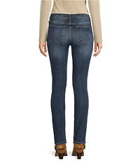 Vigoss Marley Mid Rise Straight Skinny Leg Jeans