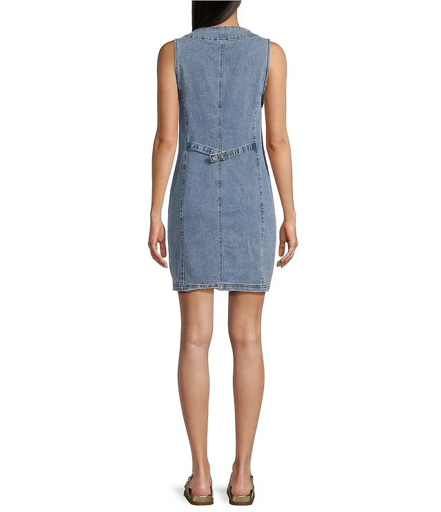 Vigoss Sleeveless Denim Dress | Liberty Center Vigoss Sleeveless Denim Dress | Liberty Center