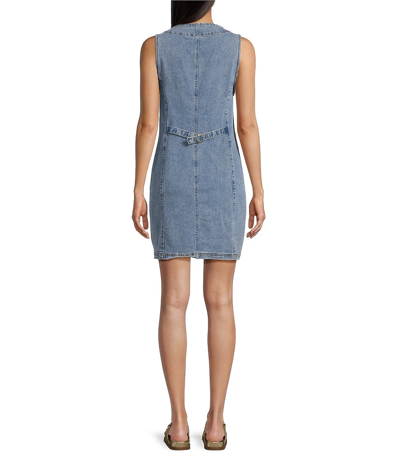 Vigoss Sleeveless Denim Dress