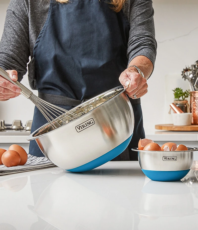 Viking 10-Piece Stainless Steel Mixing Bowl Set with Lids