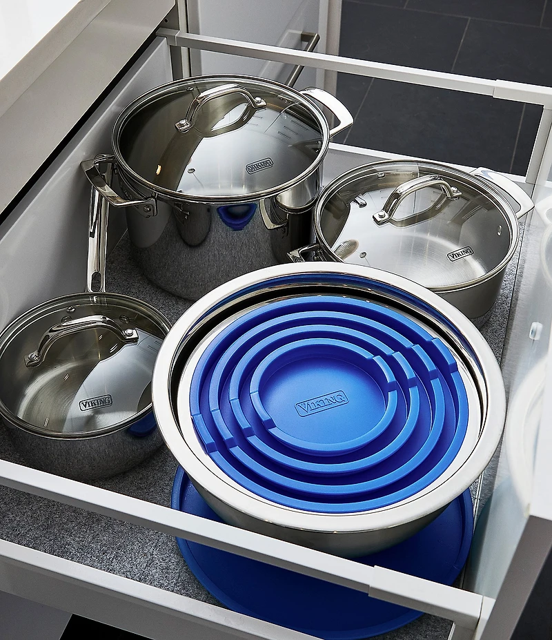 Viking 10-Piece Stainless Steel Mixing Bowl Set with Lids