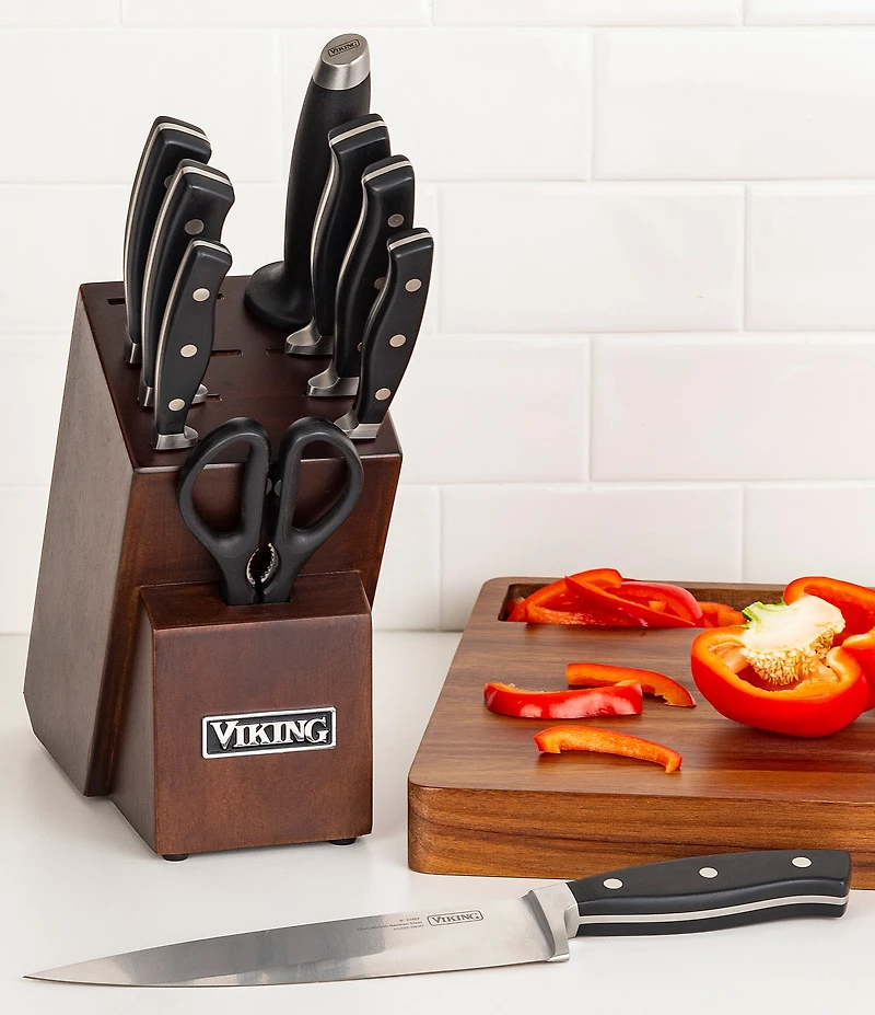 Viking 10-Piece True Forged Cutlery Set with Block