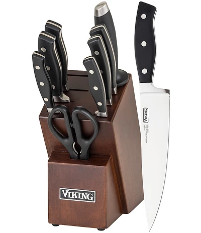 Viking 10-Piece True Forged Cutlery Set with Block