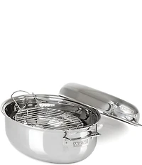 Viking 3-Ply Oval Roaster, 8.5-Quart with Metal Induction Lid & Rack