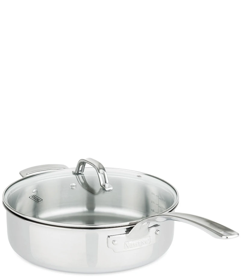 Viking 3-Ply Stainless Steel 13-Piece Cookware Set with Glass Lids