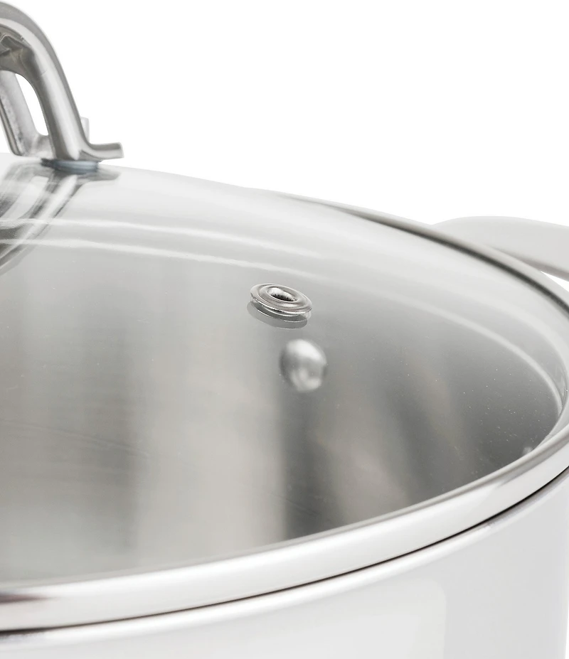 Viking 3-Ply Stainless Steel 13-Piece Cookware Set with Glass Lids