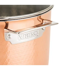 Viking 3-Ply Stainless Steel Copper Clad Hammered, 10 Piece Cookware Set