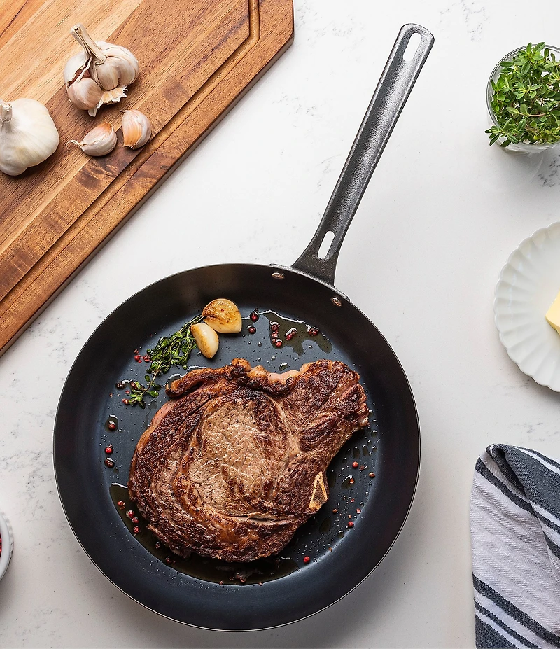 Viking Blue Carbon Steel 10#double; or 12#double; Fry Pan