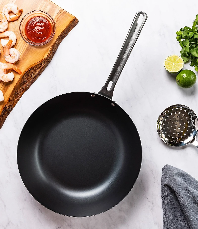 Viking Blue Carbon Steel 12#double; Wok/Chef's Pan