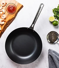 Viking Blue Carbon Steel 12#double; Wok/Chef's Pan