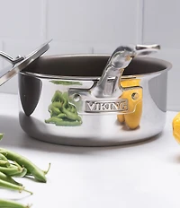 Viking PureGlide Pro Collection 3-Ply Nonstick Stainless Steel Sauce Pan with Lid