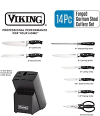 Viking Viking 14-Piece Cutlery Set with Black Block