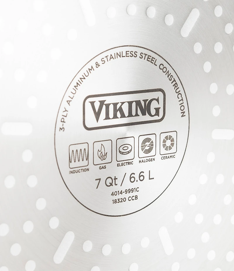 Viking Viking 3-Ply Black 11-Piece Stainless Cookware Set