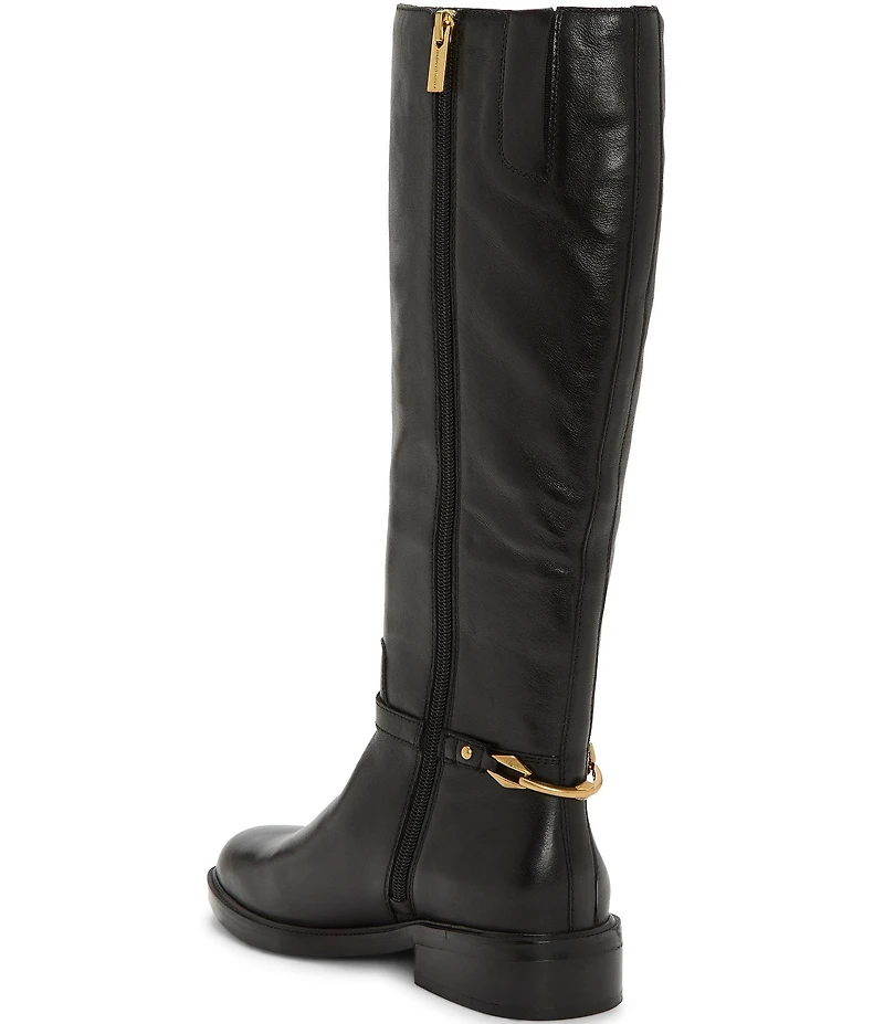 Vince Camuto Adria Leather Link Hardware Tall Riding Boots