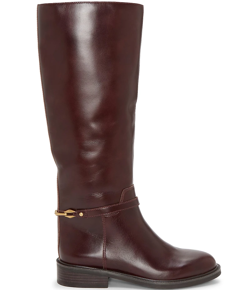 Vince Camuto Adria Leather Link Hardware Tall Riding Boots