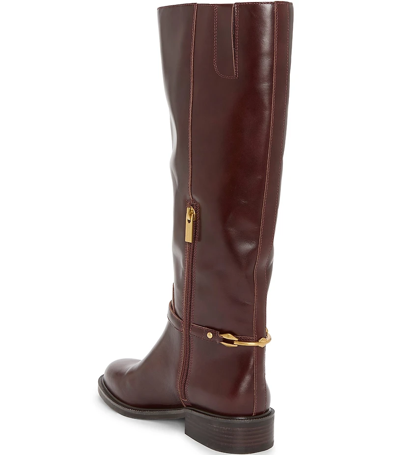 Vince Camuto Adria Leather Link Hardware Tall Riding Boots