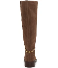 Vince Camuto Adria Suede Link Hardware Tall Riding Boots