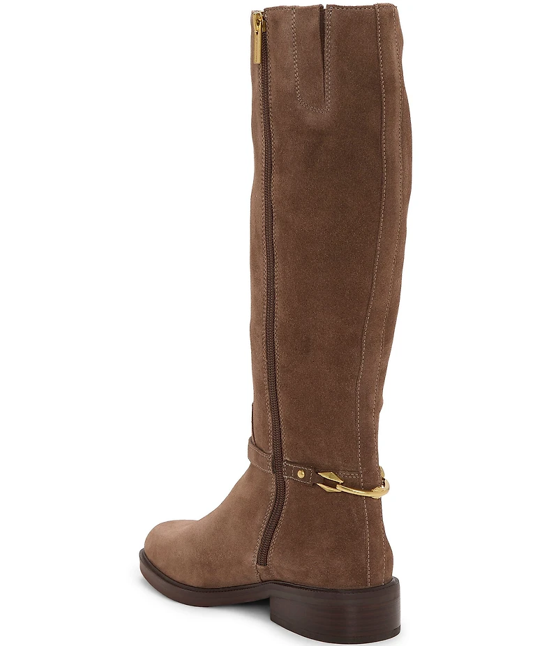 Vince Camuto Adria Suede Link Hardware Tall Riding Boots