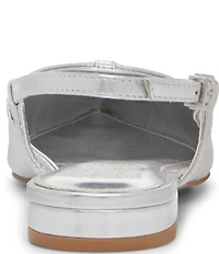 Vince Camuto Agnes Leather Bunched Toe Slingback Flats