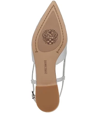 Vince Camuto Agnes Leather Bunched Toe Slingback Flats