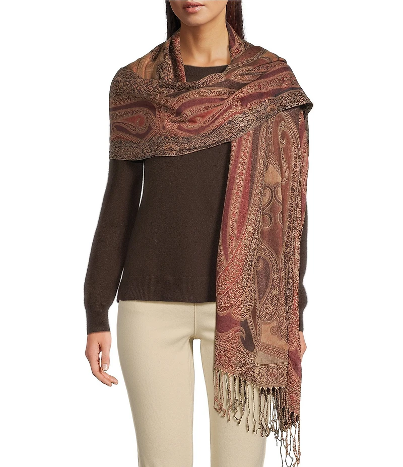 Vince Camuto All Over Paisley Scarf Wrap