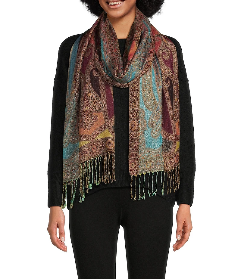 Vince Camuto All Over Paisley Scarf Wrap
