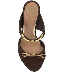 Vince Camuto Ambra Suede Double Link Hardware High Heel Dress Slide Sandals