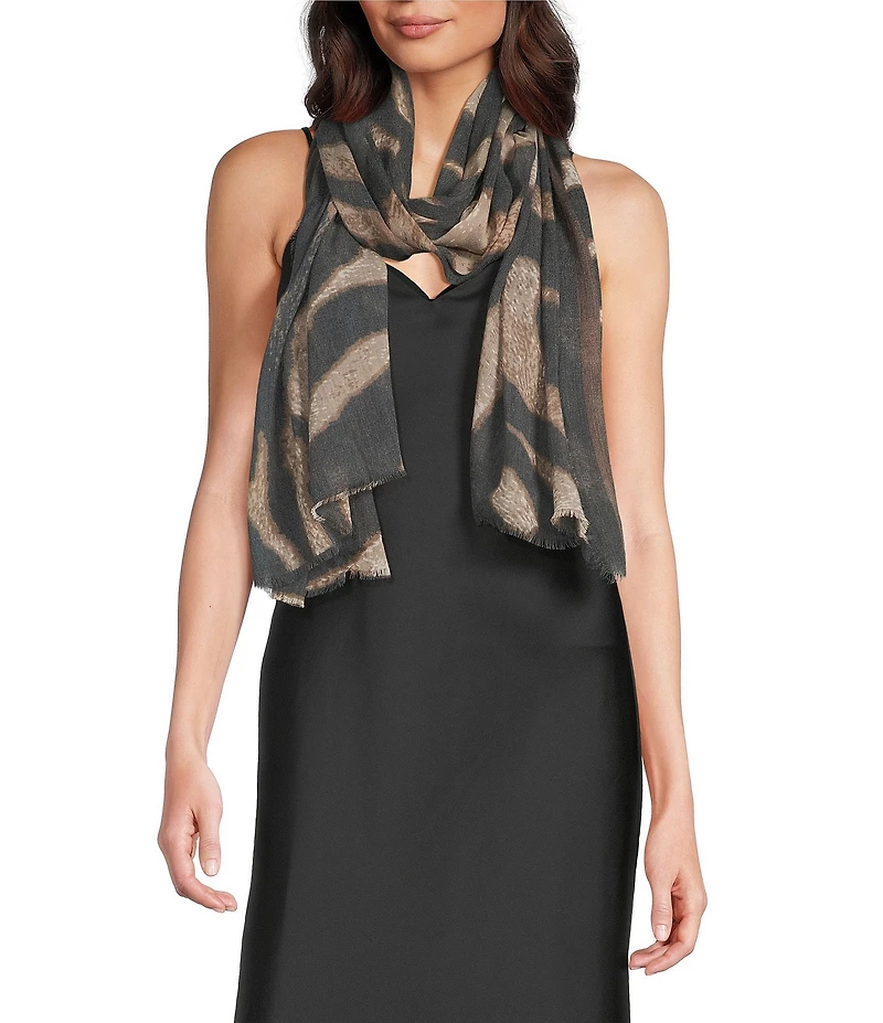 Vince Camuto Animal Stripe Scarf Wrap