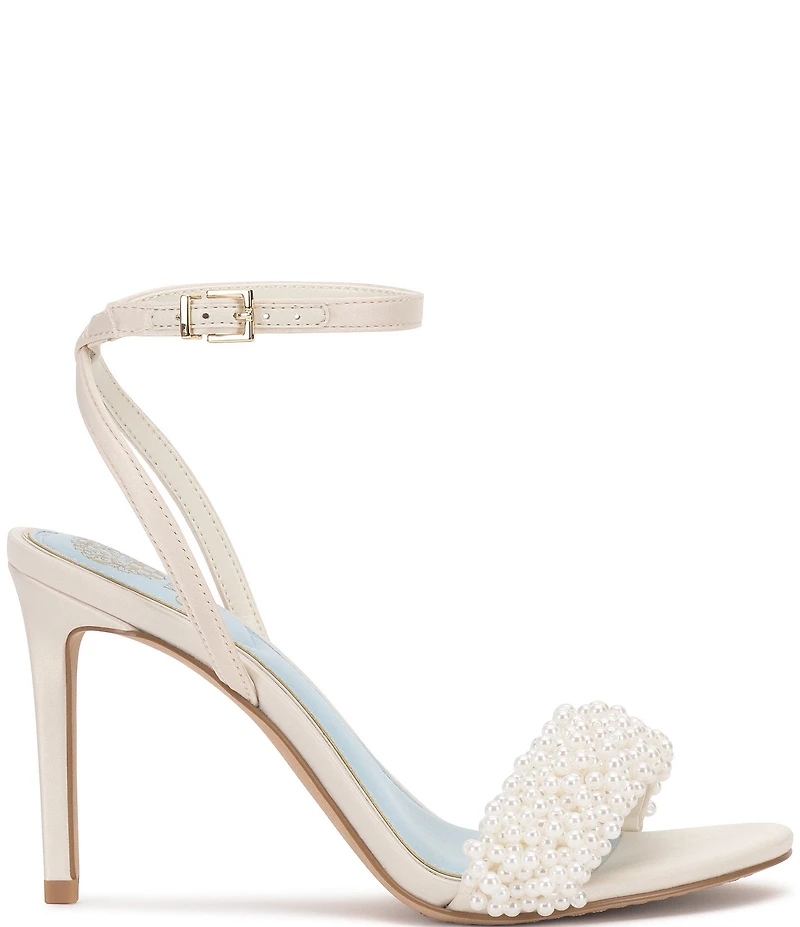 Vince Camuto Arleem Beaded Band Ankle High Heel Sandals